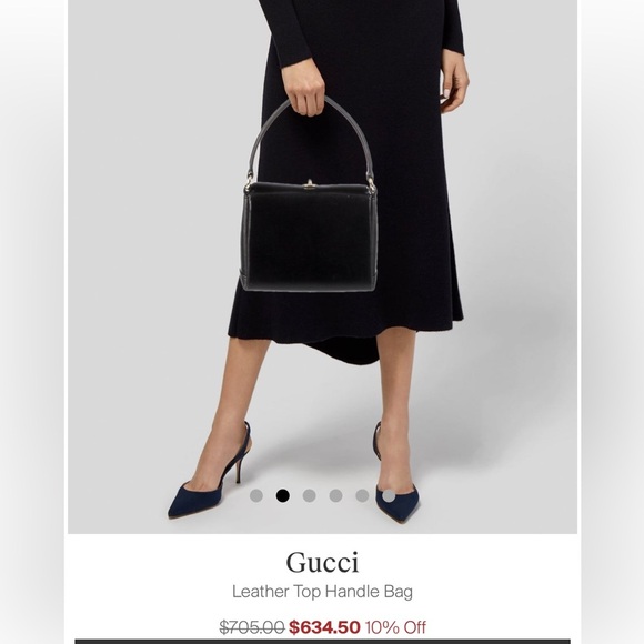 Clearance-Gucci vintage top handle bag - Picture 16 of 17